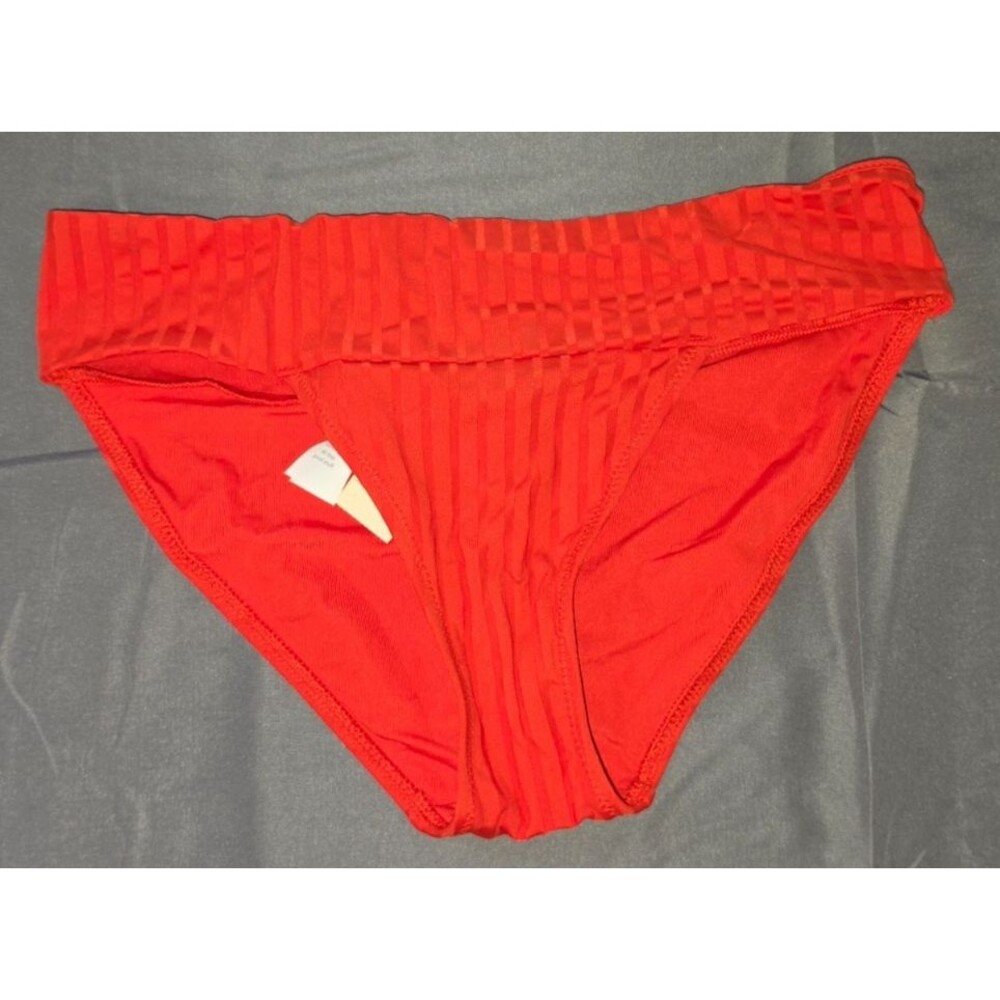 Aerie Swim Bathing Suit Bikini Bottom Size Small S New $26.95 Orange/Red
